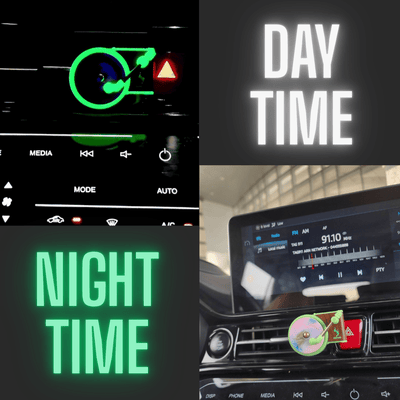 Glow in The Dark Vinyl Car Air Freshener - Revyno