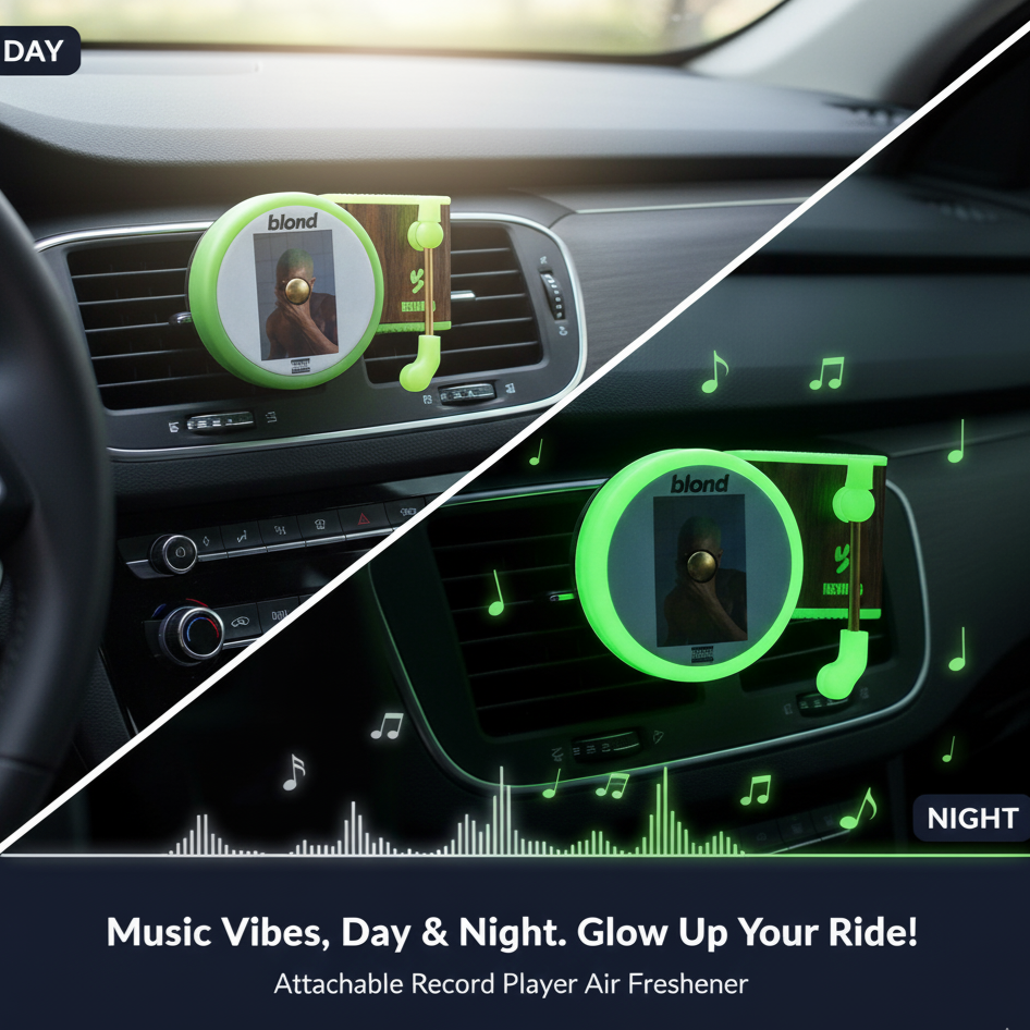 Glow in The Dark Vinyl Car Air Freshener - Revyno