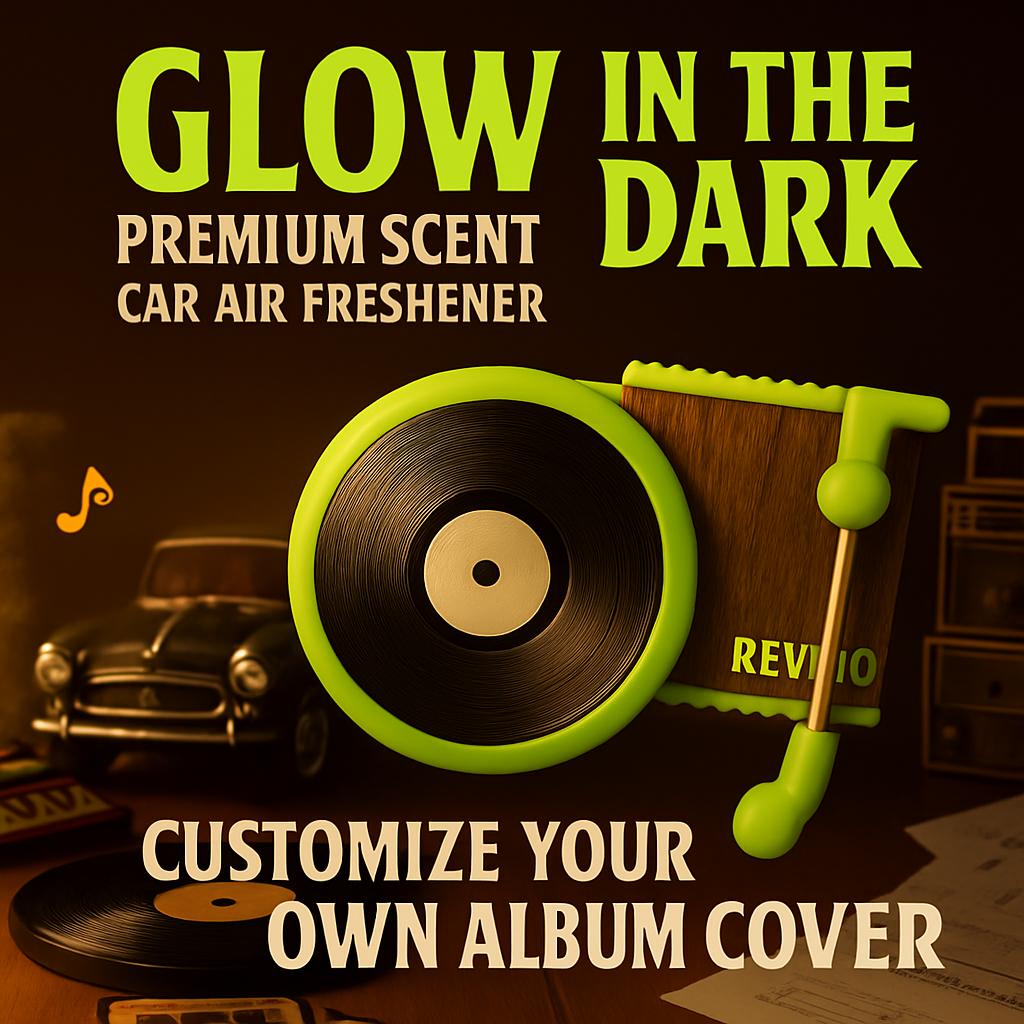 Glow in The Dark Vinyl Car Air Freshener - Revyno
