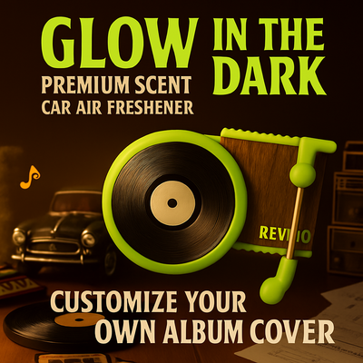 Glow in The Dark Vinyl Car Air Freshener - Revyno