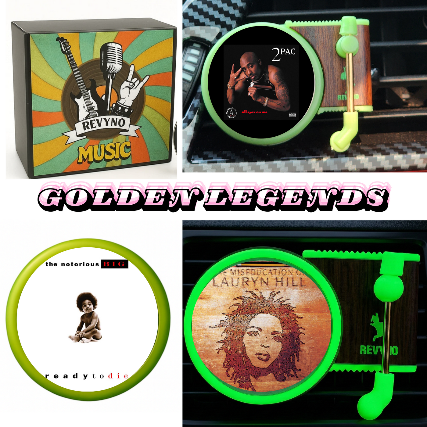 Glow in The Dark Vinyl Car Air Freshener - Revyno