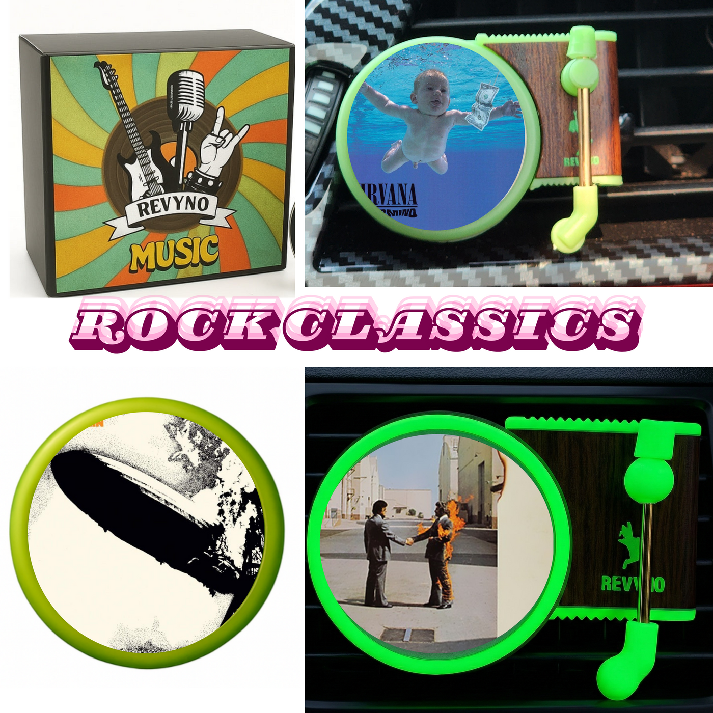 Glow in The Dark Vinyl Car Air Freshener - Revyno