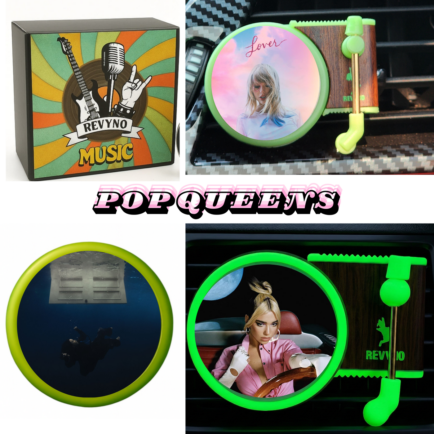 Glow in The Dark Vinyl Car Air Freshener - Revyno