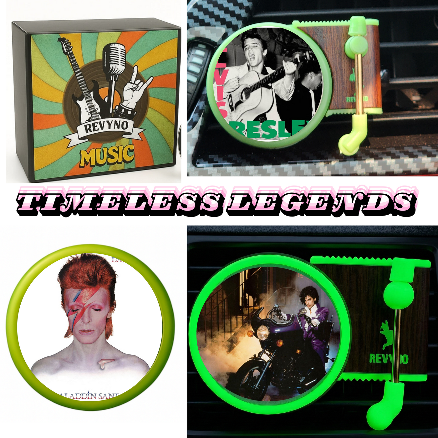 Glow in The Dark Vinyl Car Air Freshener - Revyno