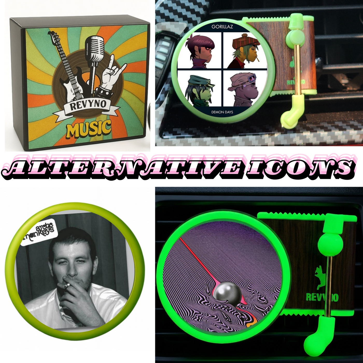 Glow in The Dark Vinyl Car Air Freshener - Revyno