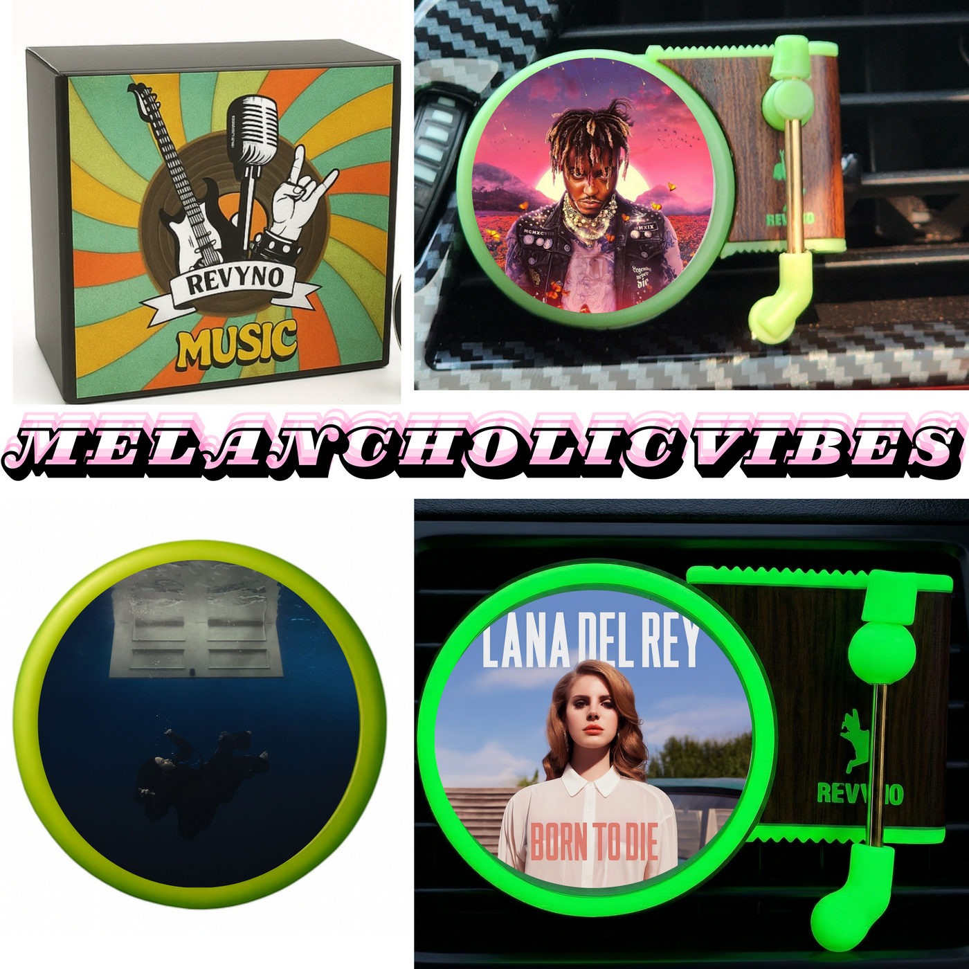 Glow in The Dark Vinyl Car Air Freshener - Revyno