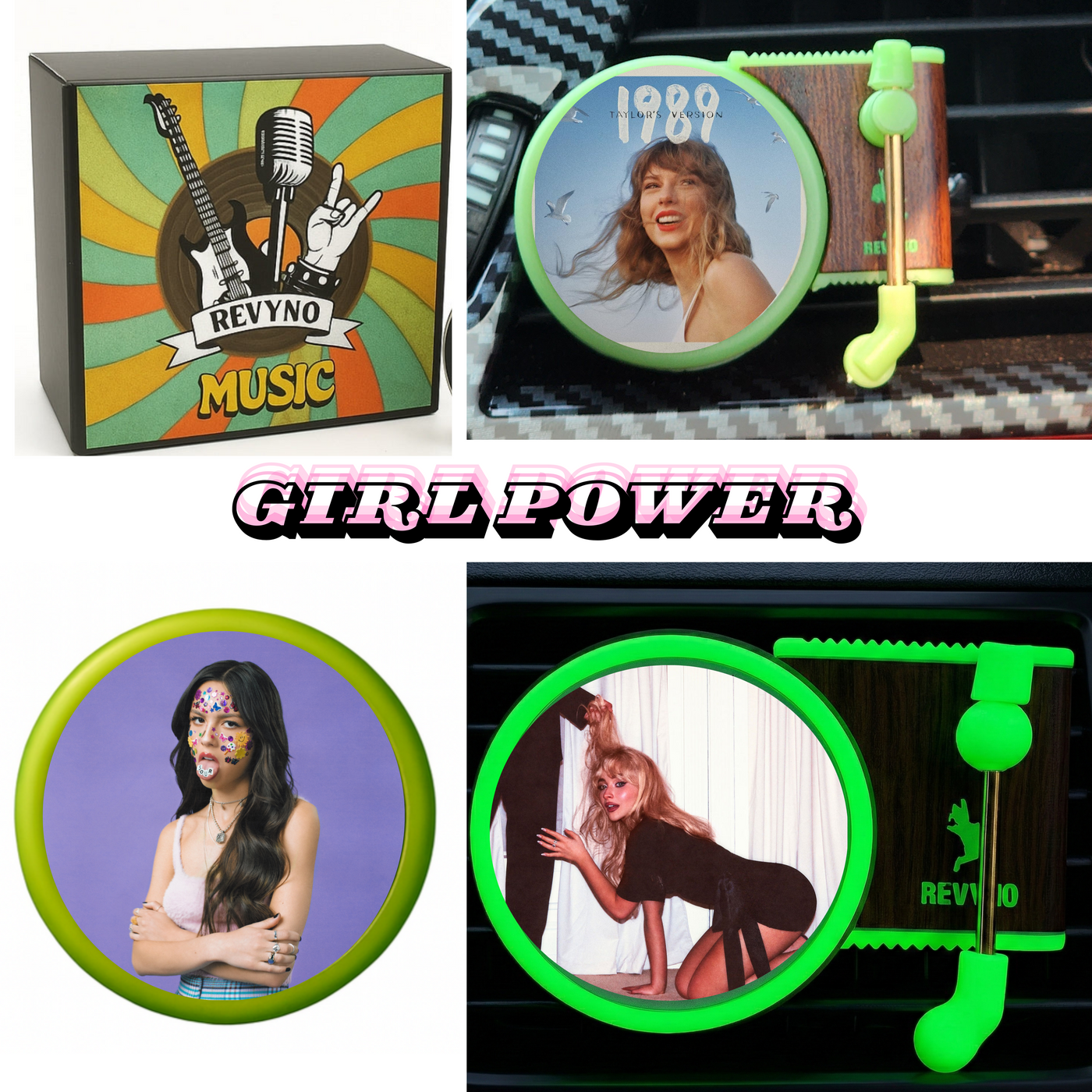 Glow in The Dark Vinyl Car Air Freshener - Revyno