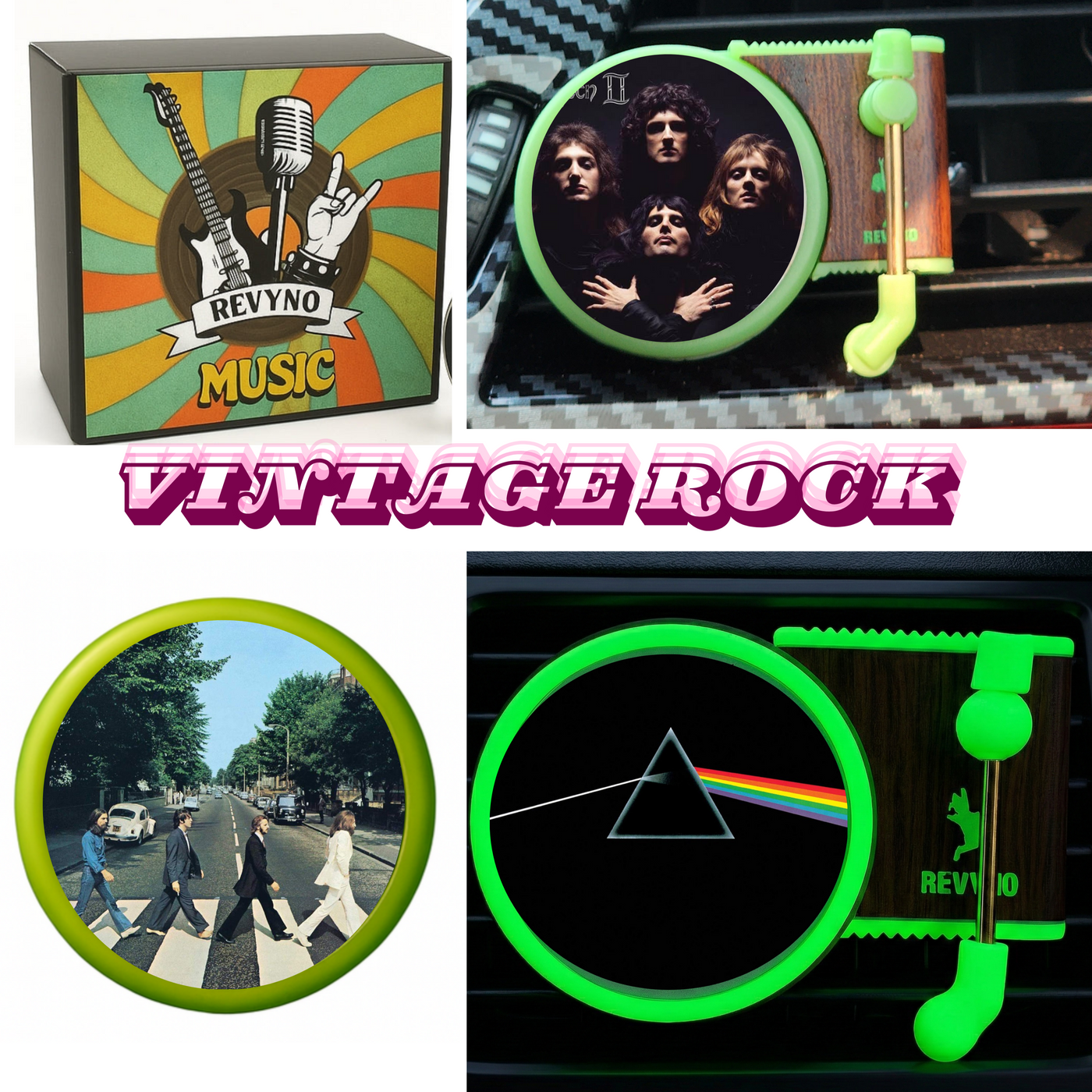 Glow in The Dark Vinyl Car Air Freshener - Revyno